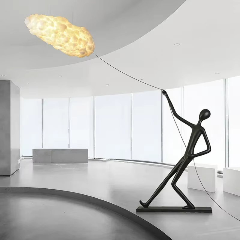 Resin Art Floor Design - Character Sculpture Resin LED Floor Lamp