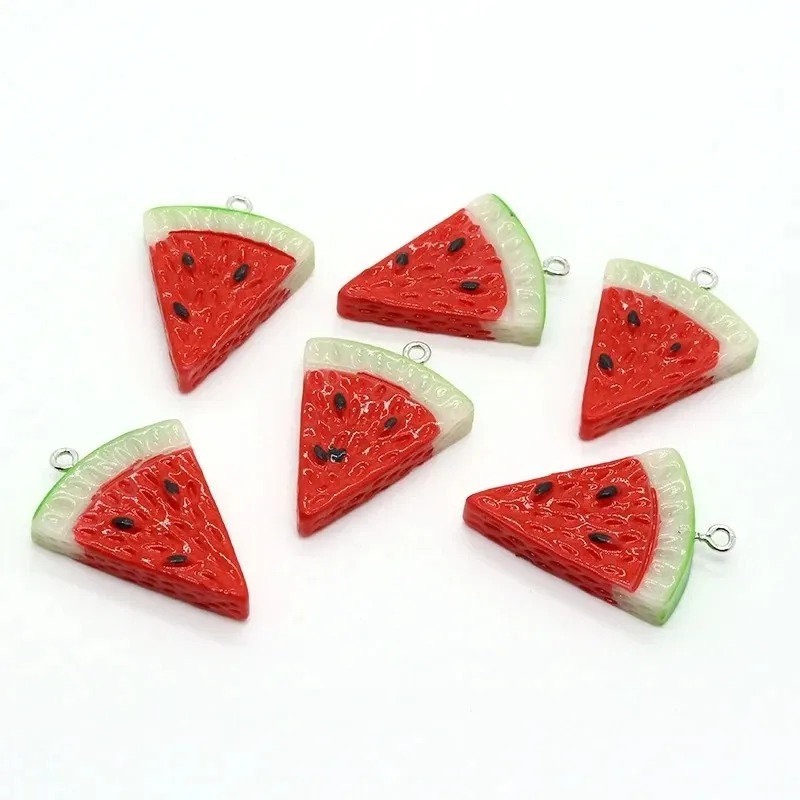 Resin Art Gift Ideas - 10Pcs Double Sided Triangle Watermelon Resin