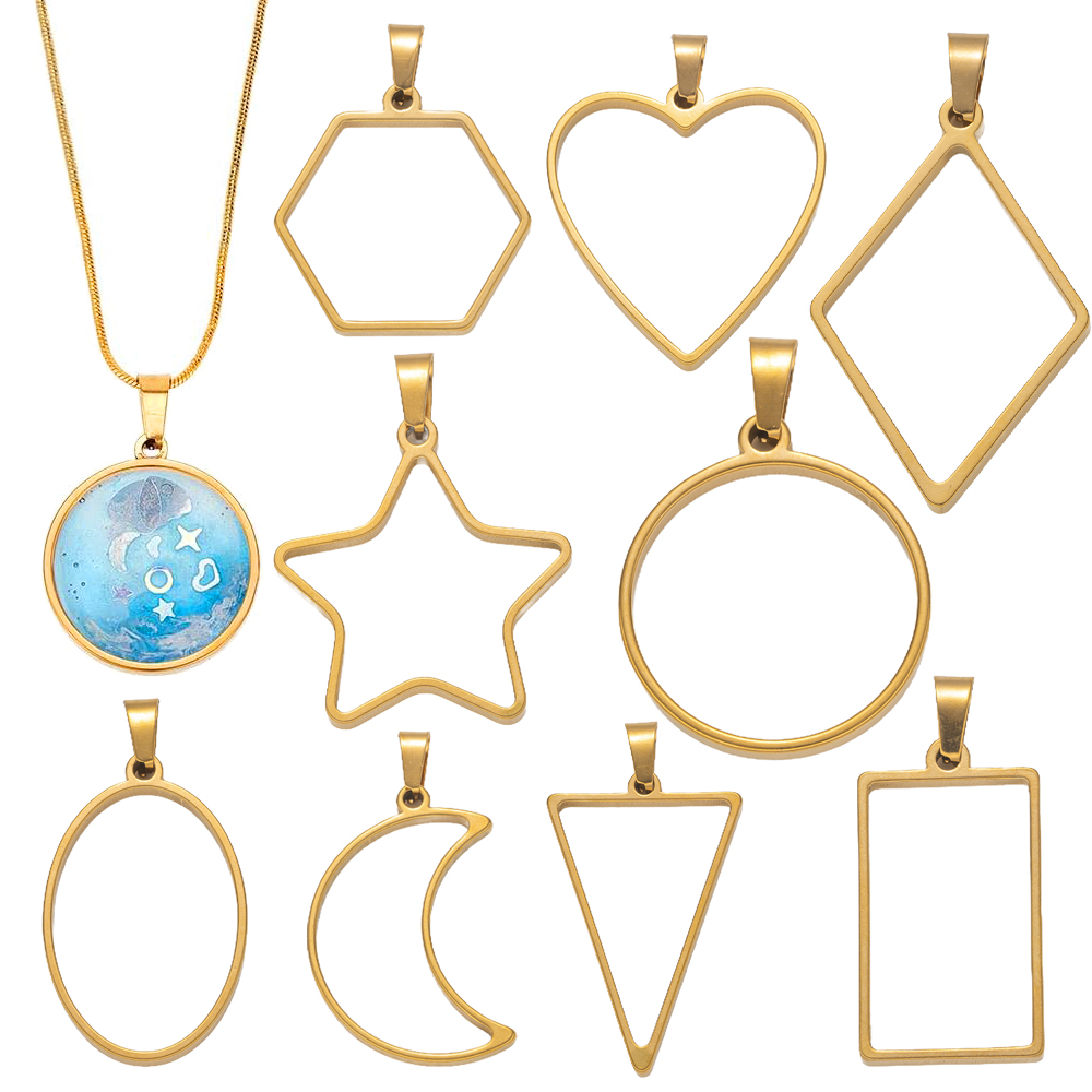 Resin Art Gift Ideas - 5pcs Stainless Steel Open Back Resin