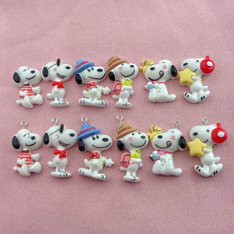 Resin Art Gift Ideas - 10pcs resin cute little dog pendant,