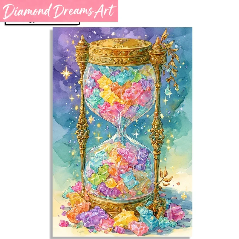 Resin Art Clock - Frameless, Fairy Dust Diamond Painting Kit