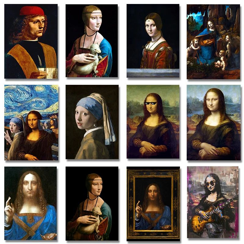 Resin Art Work - Leonardo Da Vinci Artwork Salvator Mundi
