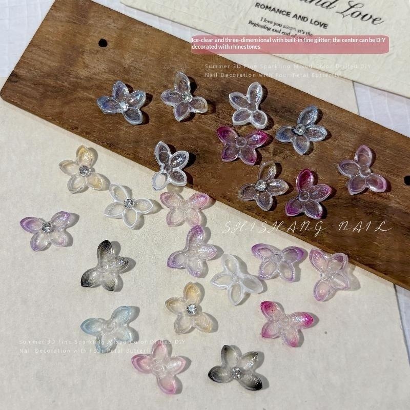 Resin Art Using Flowers - 30Pcs/bag 3D Glitter Resin Butterfly Flower