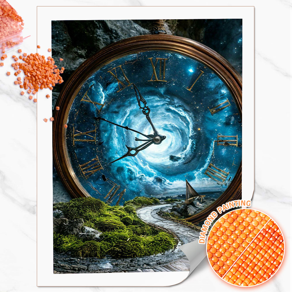 Resin Art Watch - Huacan Full Square Round Diamond Painting