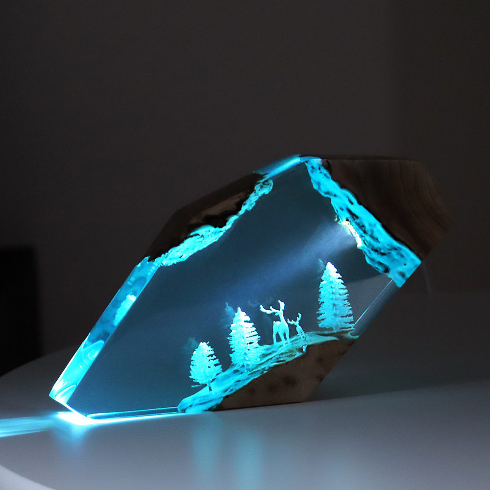 Resin Art Craft - Forest Fairy Deer Desktop Art Personalized