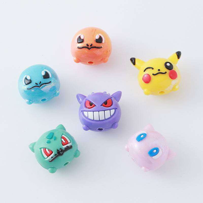 12pcs Pokémon Bead DIY Mobile  - đánh giá và giá Resin Art Toys