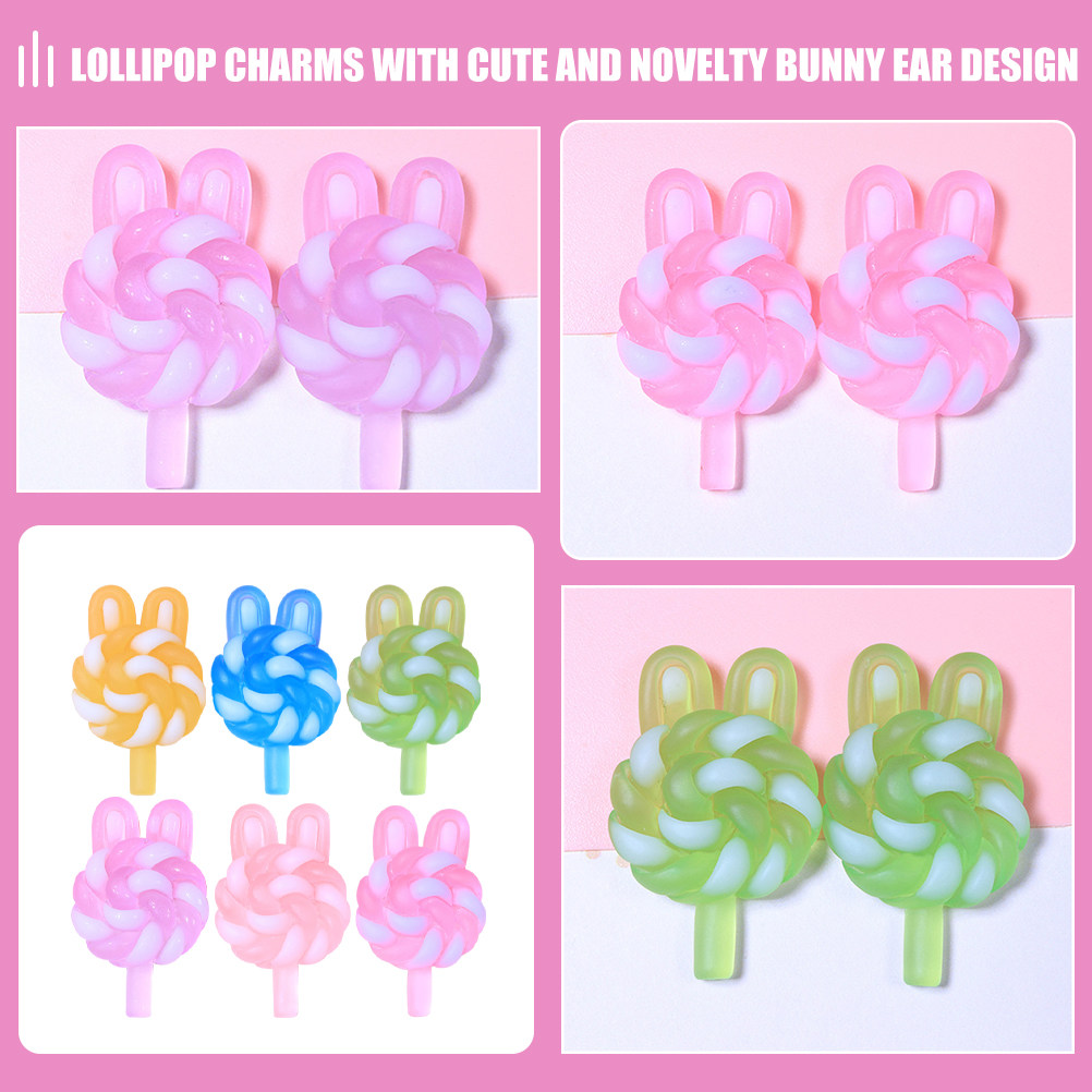 24Pcs Cute Cartoon Lollipop Ch - đánh giá và giá Resin Art Craft