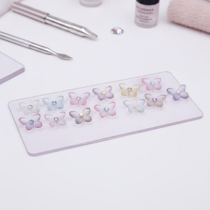 Shiny 3D Glitter Nail Art Char - đánh giá và giá Resin Art Using Flowers