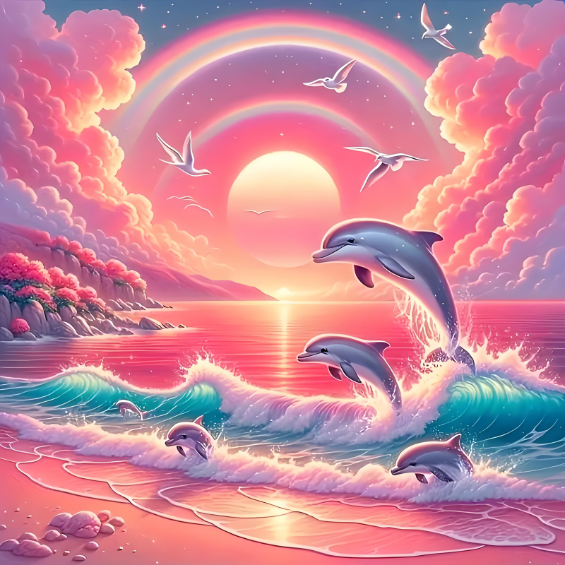 Diamond Painting Kit, Pink Sky - đánh giá và giá Resin Art Work