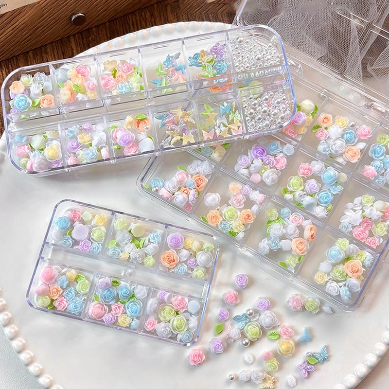 3D Nail Art Decoration Kit 6 1 - đánh giá và giá Resin Art Using Flowers