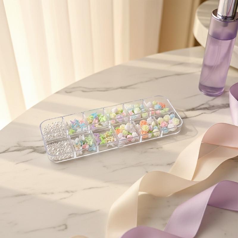 3D Nail Art Decoration Kit 6 1 - đánh giá và giá Resin Art Using Flowers