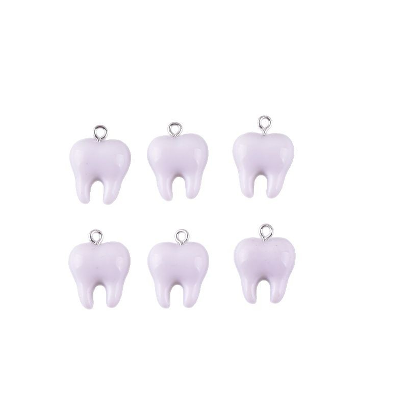 10pcs Cute White Teeth Resin P - đánh giá và giá Resin Art Gift Ideas