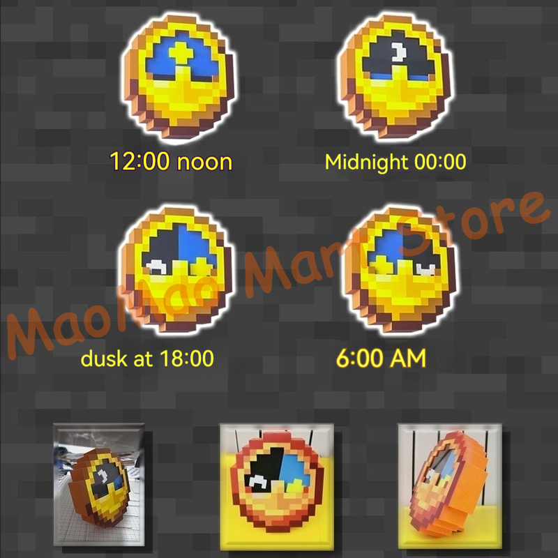 Chic Retro Pixel Art Style Sun - đánh giá và giá Resin Art Clock