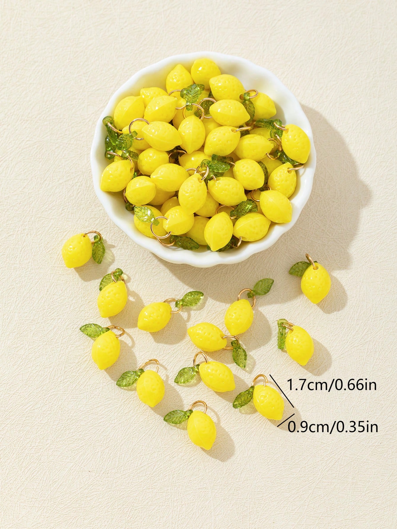 10Pcs 3D Lemon Resin Charms Pe - đánh giá và giá Resin Art Craft