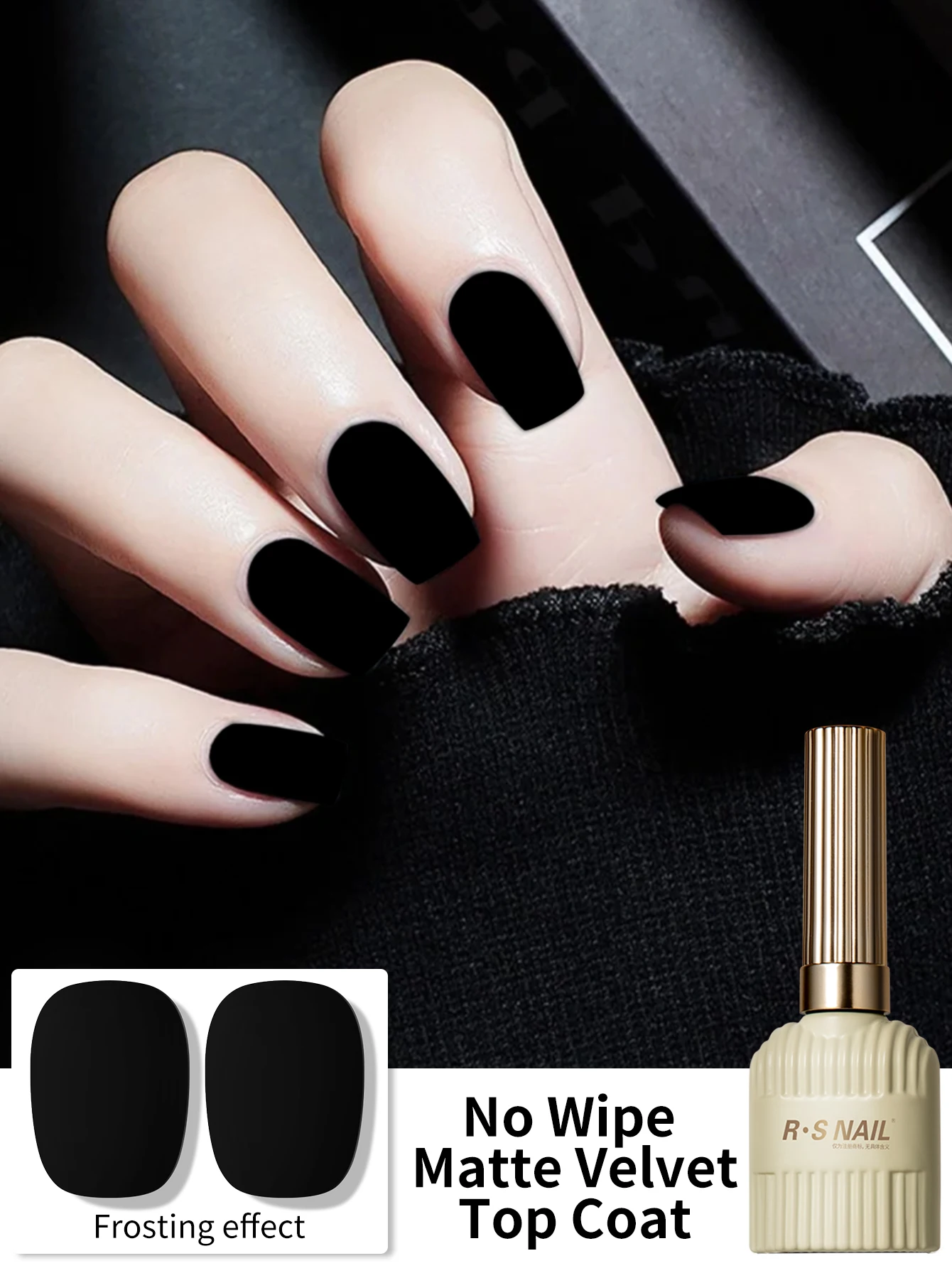 RSNAIL 12g Velvet Matte Top Co - đánh giá và giá Resin Art Varnish