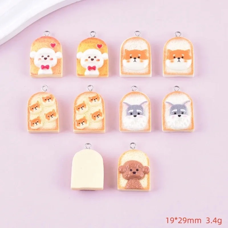 10Pcs Cute Toast Dog Resin Pen - đánh giá và giá Resin Art Craft