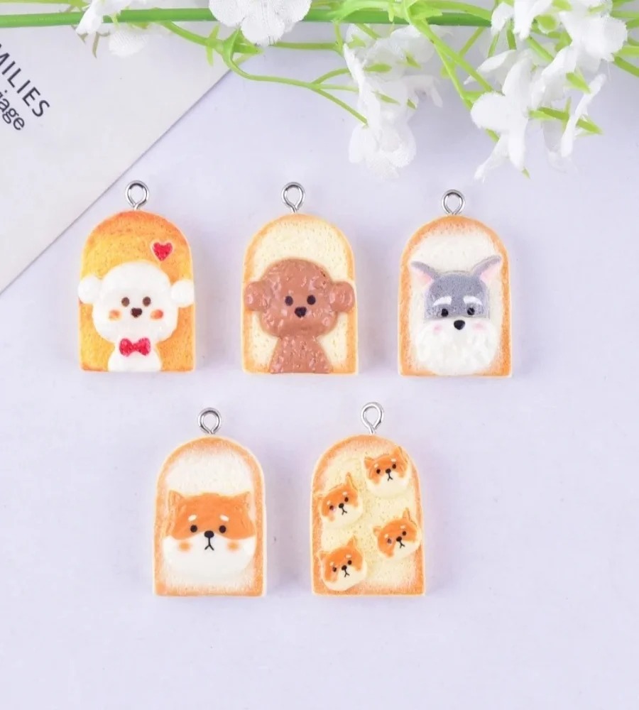 10Pcs Cute Toast Dog Resin Pen - đánh giá và giá Resin Art Craft