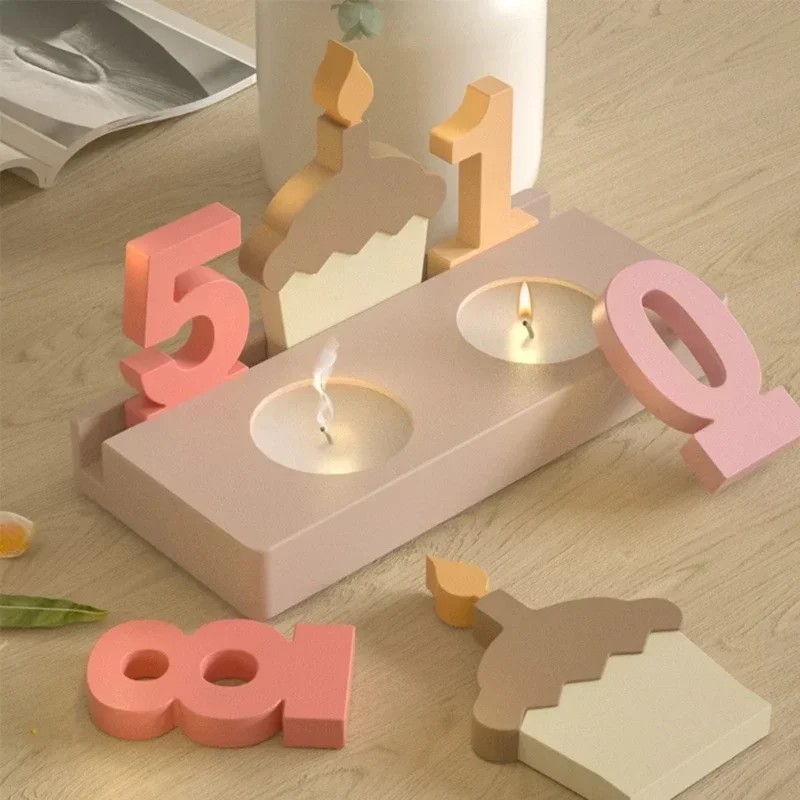 2pc Birthday Cake Silicones Mo - đánh giá và giá Resin Art Craft