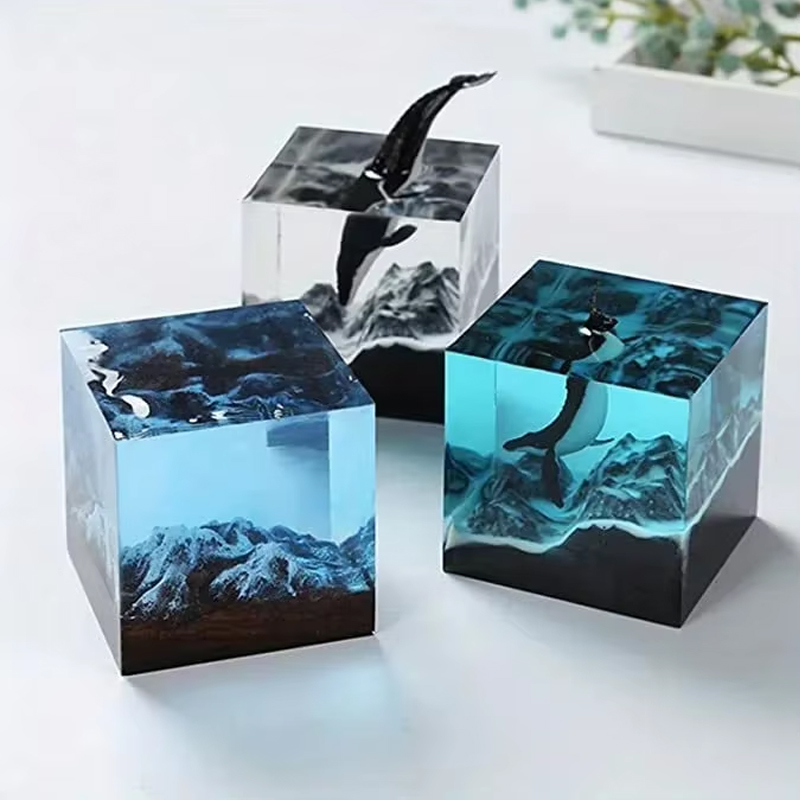 Cube Resin Mold, Clear Silicon - đánh giá và giá Resin Art Cube