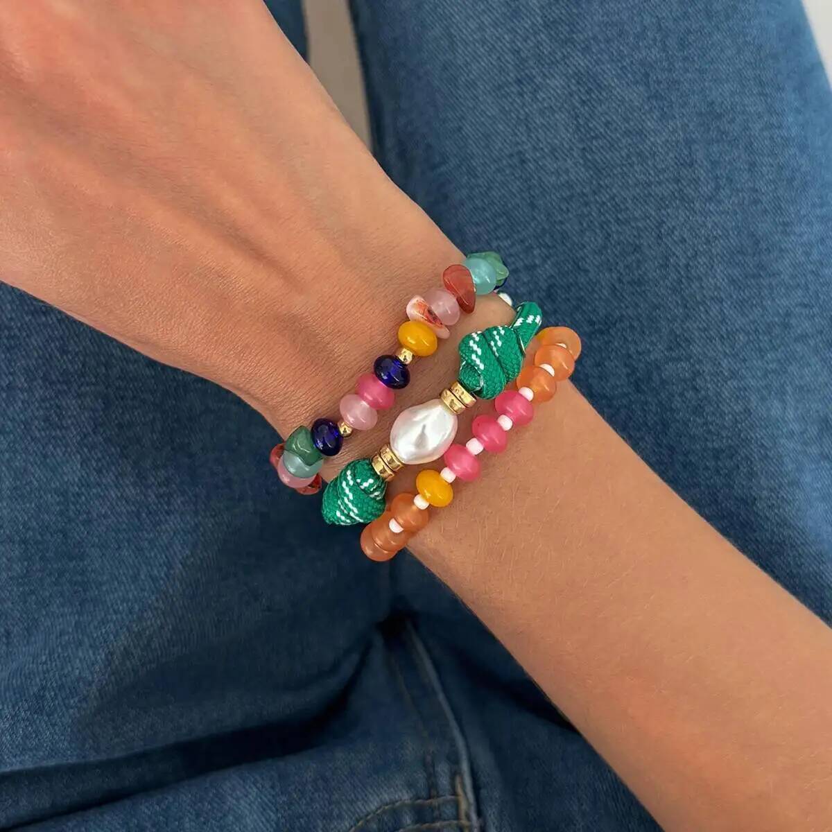 KunJoe 3Pcs/Set Colorful Multi - đánh giá và giá Resin Art Watch