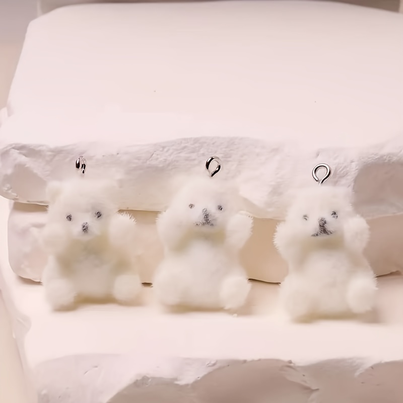 6Pcs Polar Bear Resin Charms C - đánh giá và giá Resin Art Craft