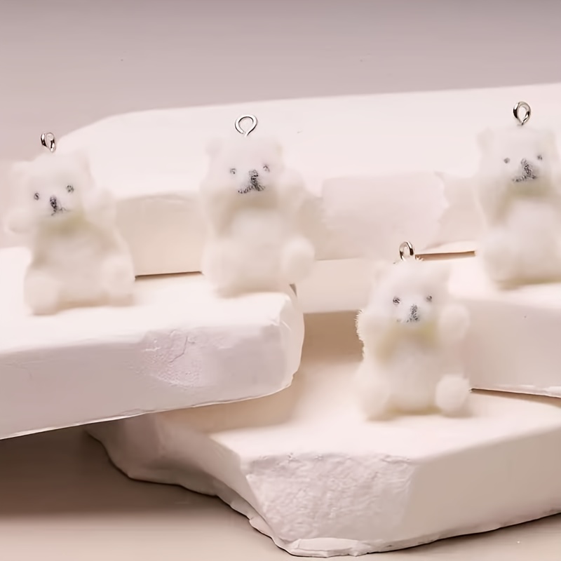 6Pcs Polar Bear Resin Charms C - đánh giá và giá Resin Art Craft