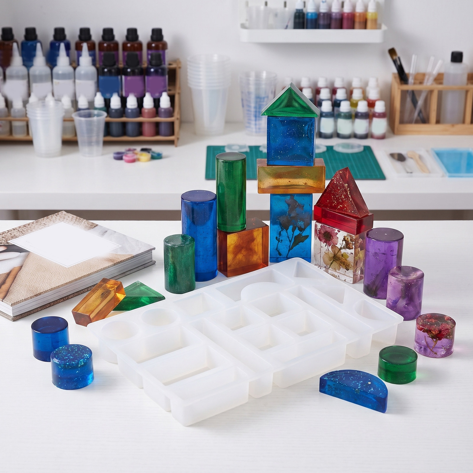 Brick Mold for Epoxy Resin Sma - đánh giá và giá Resin Art Cube