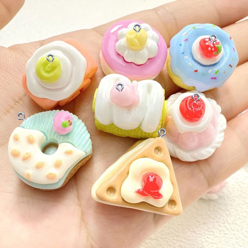 10Pcs Mini Simulated Cute Cake - đánh giá và giá Resin Art Craft