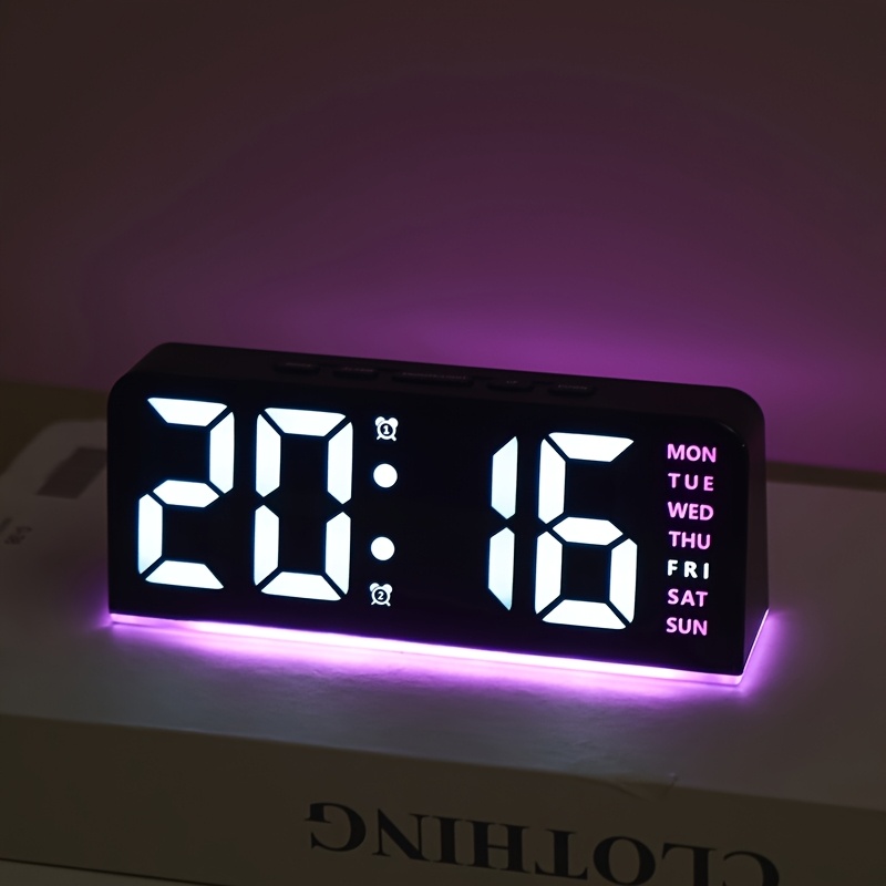 Digital LED Alarm Clock Deskto - đánh giá và giá Resin Art Watch