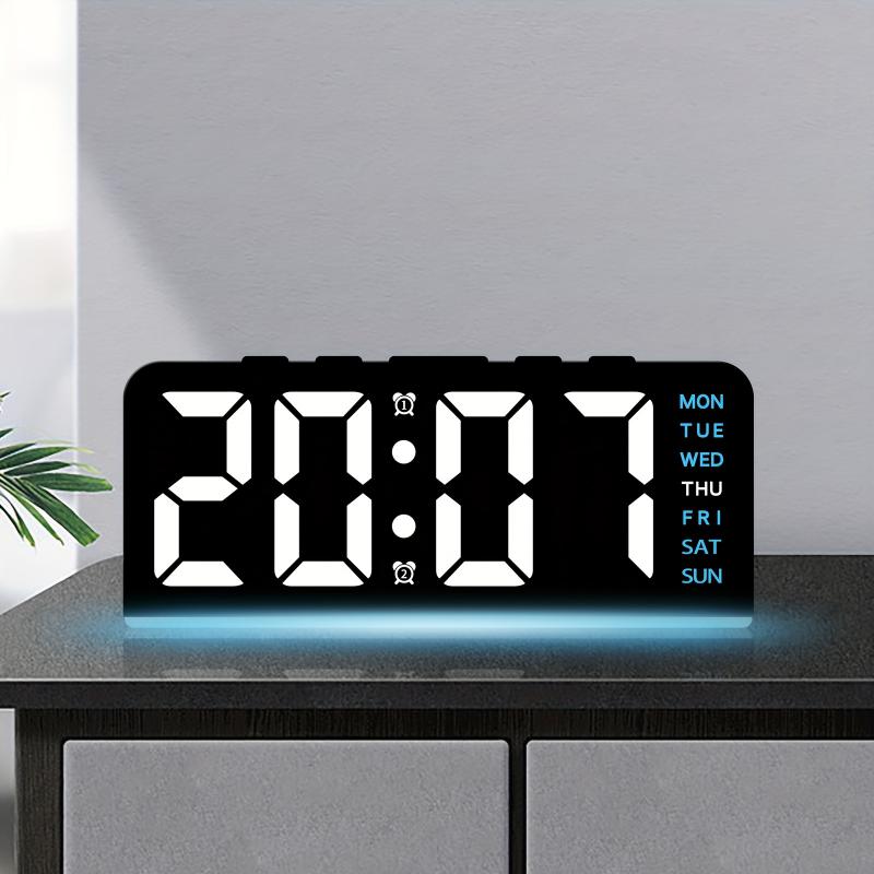 Digital LED Alarm Clock Deskto - đánh giá và giá Resin Art Watch