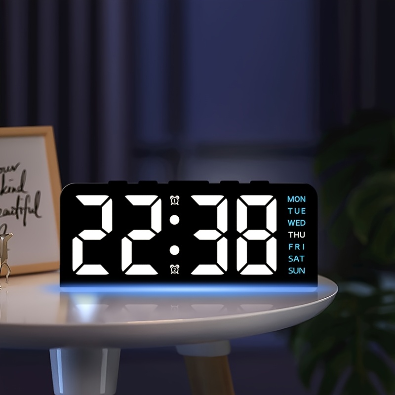 Digital LED Alarm Clock Deskto - đánh giá và giá Resin Art Watch
