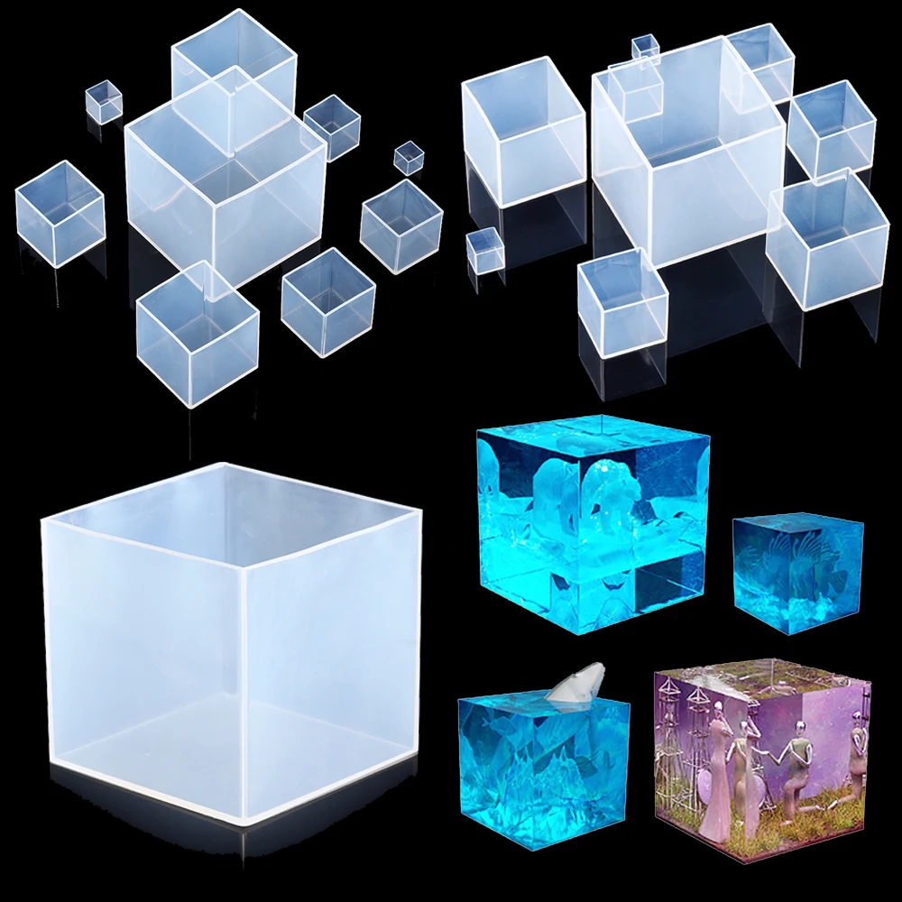 Clear Silicone Cube Molds Larg - đánh giá và giá Resin Art Cube