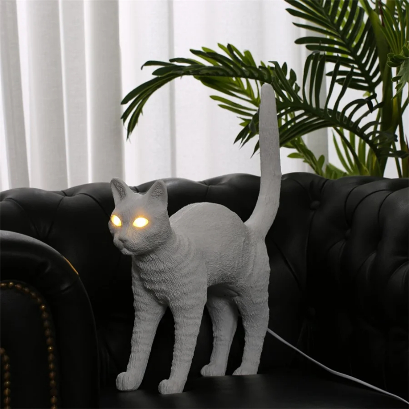 Nordic cat Table Lamp Resin an - đánh giá và giá Resin Art Floor Design