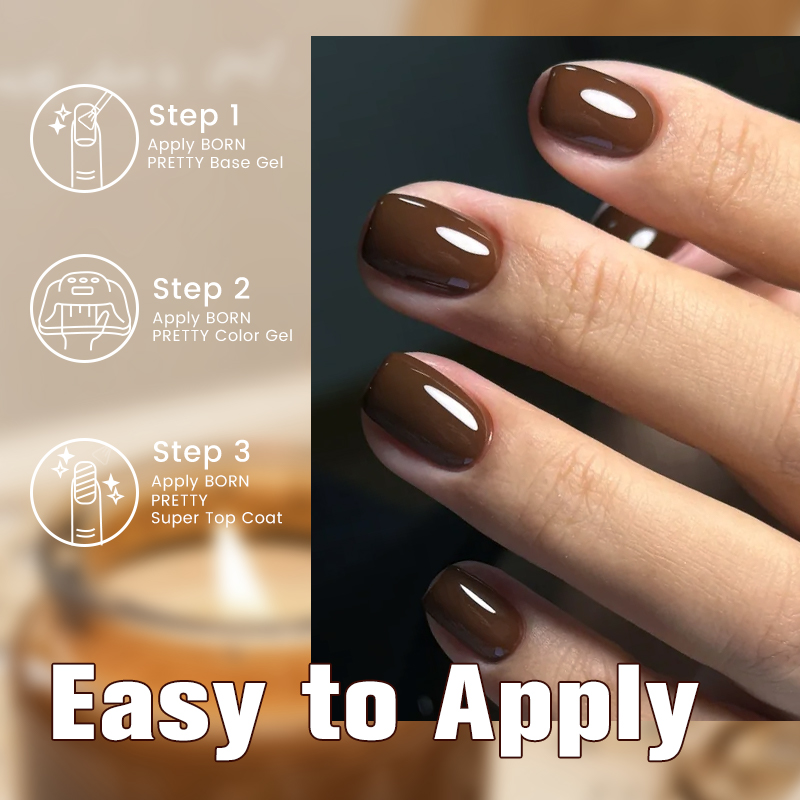 BORN PRETTY 10ml Coffee Color  - đánh giá và giá Resin Art Varnish