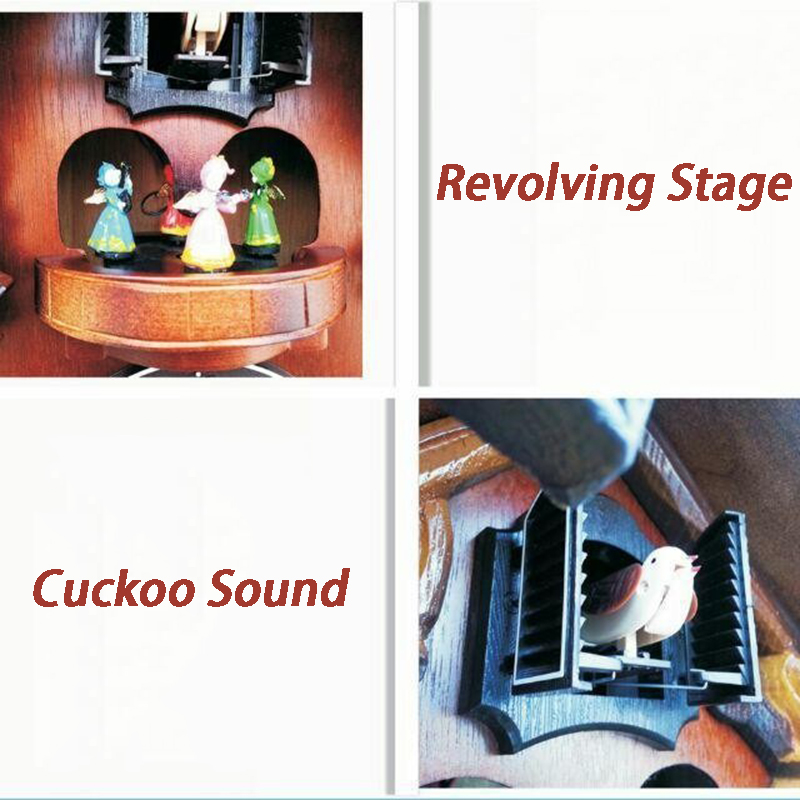 Cuckoo Wall Clock Solid Wood C - đánh giá và giá Resin Art Watch