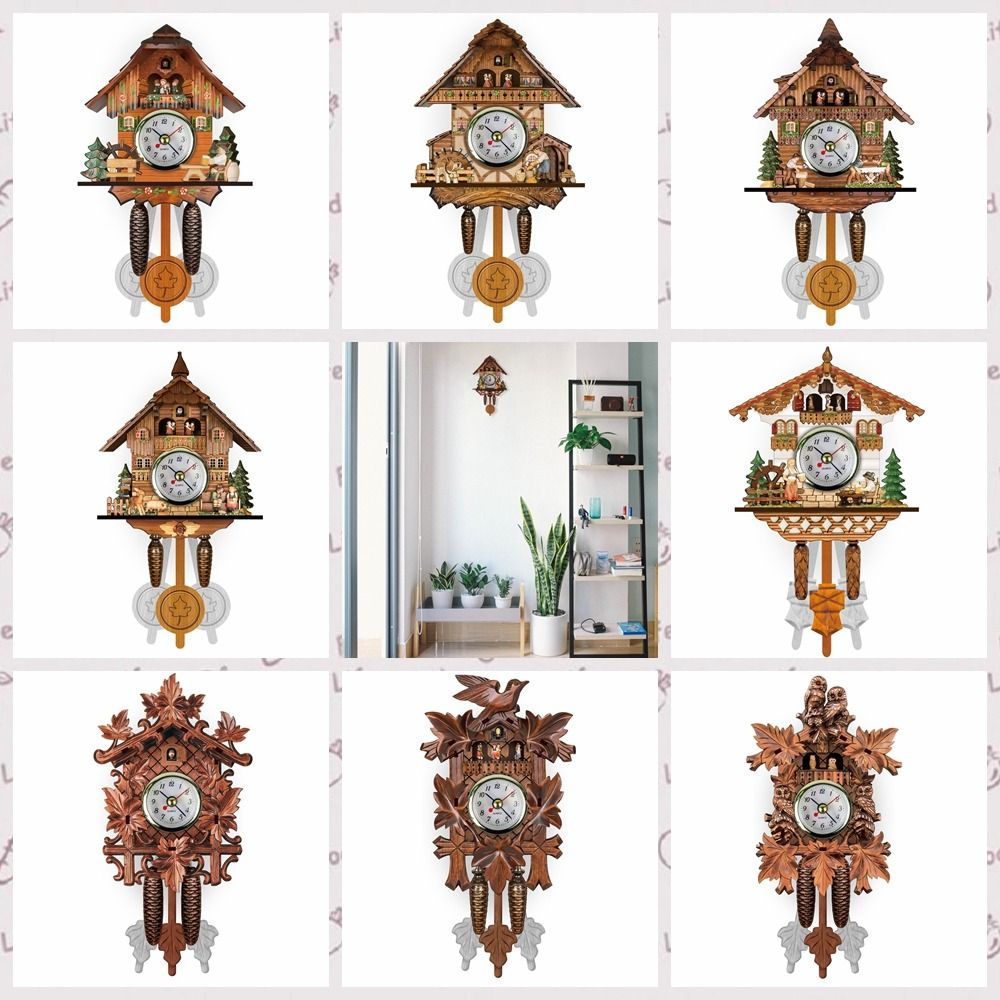 Clock Wall Wooden Wood Pendulu - đánh giá và giá Resin Art Watch