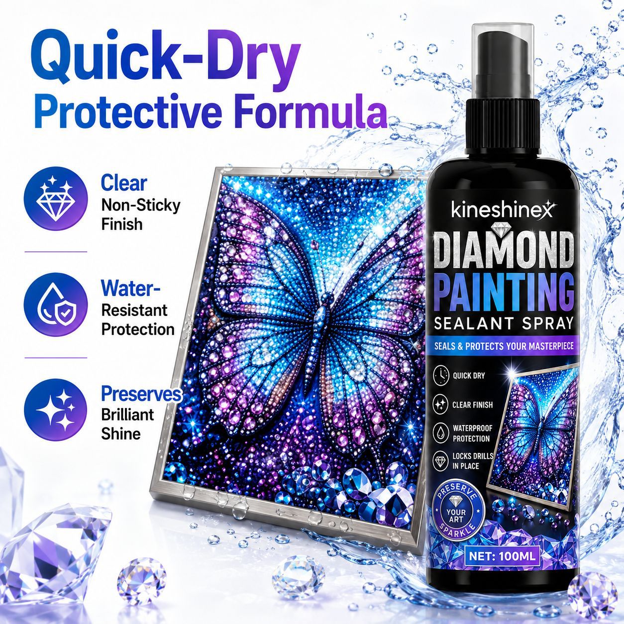 Diamond Painting Sealant Spray - đánh giá và giá Resin Art Work