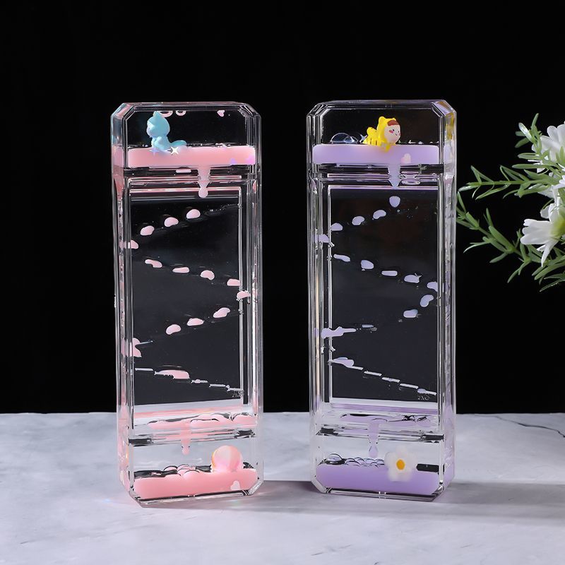 Creative cute slide oil leak d - đánh giá và giá Resin Art Clock