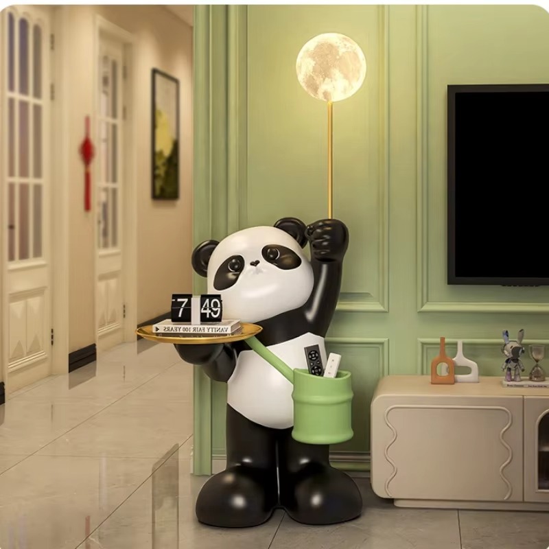 Creative Large Resin Panda Scu - đánh giá và giá Resin Art Floor Design