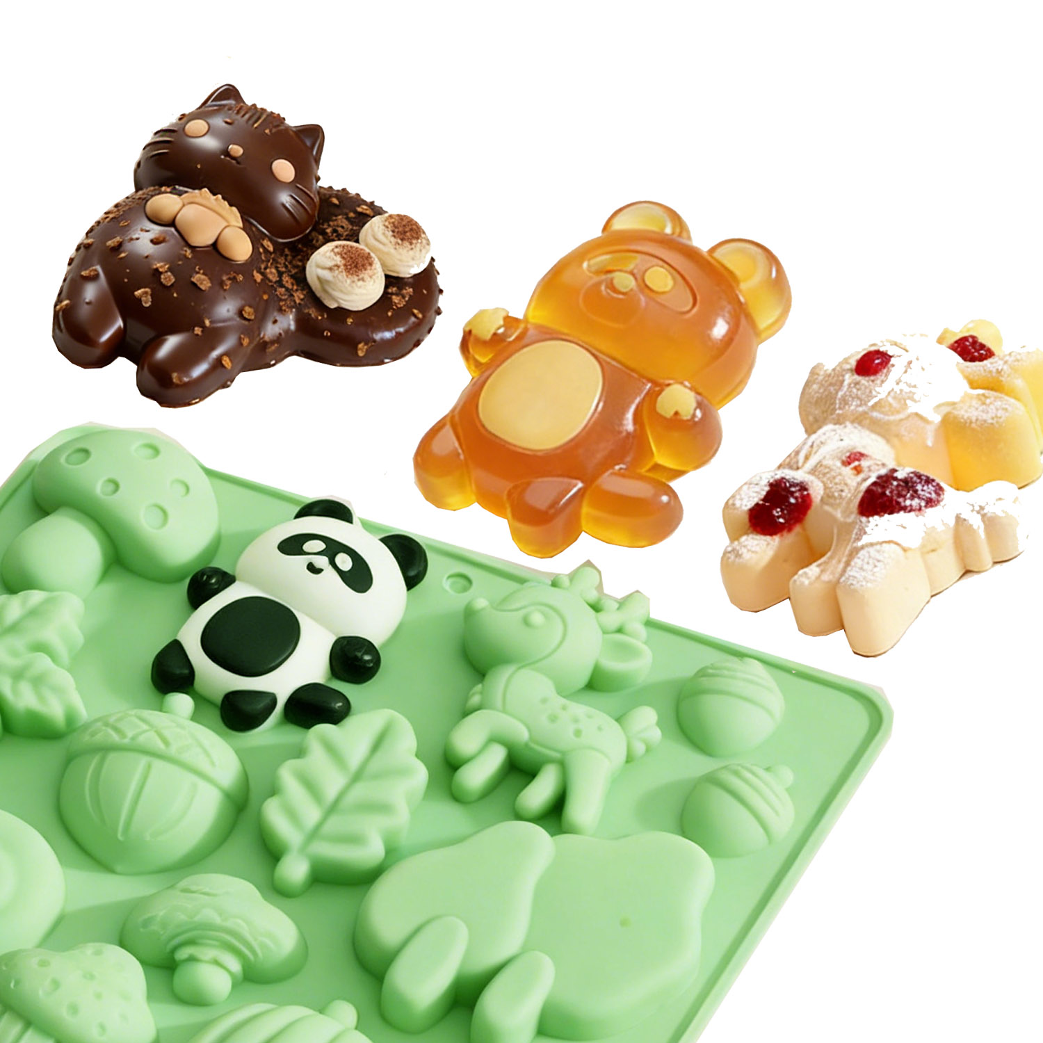 1 Silicone Cake Mold in the Sh - đánh giá và giá Resin Art Craft
