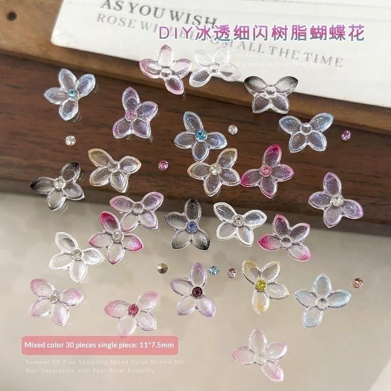 30Pcs/bag 3D Glitter Resin But - đánh giá và giá Resin Art Using Flowers
