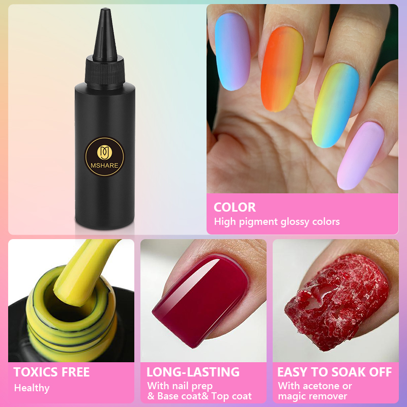 MSHARE 100ML Nail Gel Polish S - đánh giá và giá Resin Art Varnish