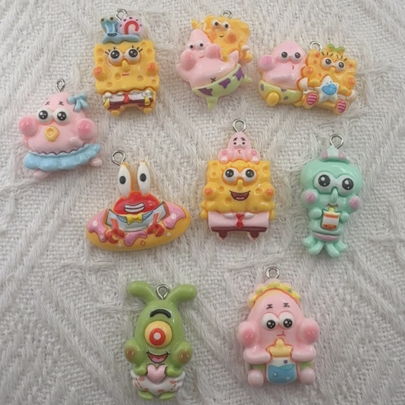 10pcs cartoon resin pendant, D - đánh giá và giá Resin Art Gift Ideas