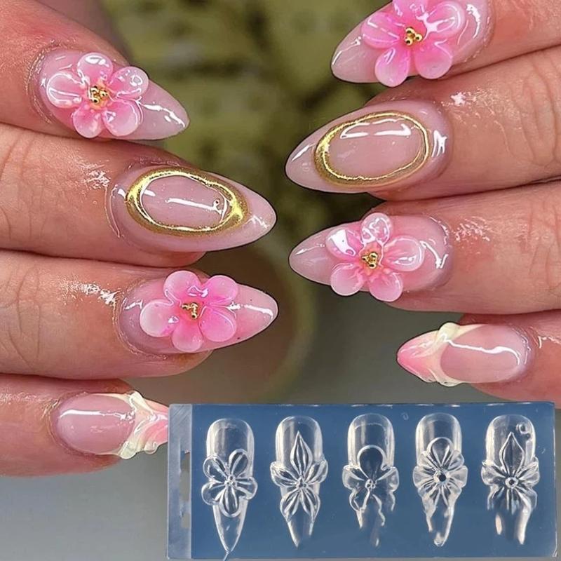 Silicone 3D Flower Nail Mold f - đánh giá và giá Resin Art Using Flowers