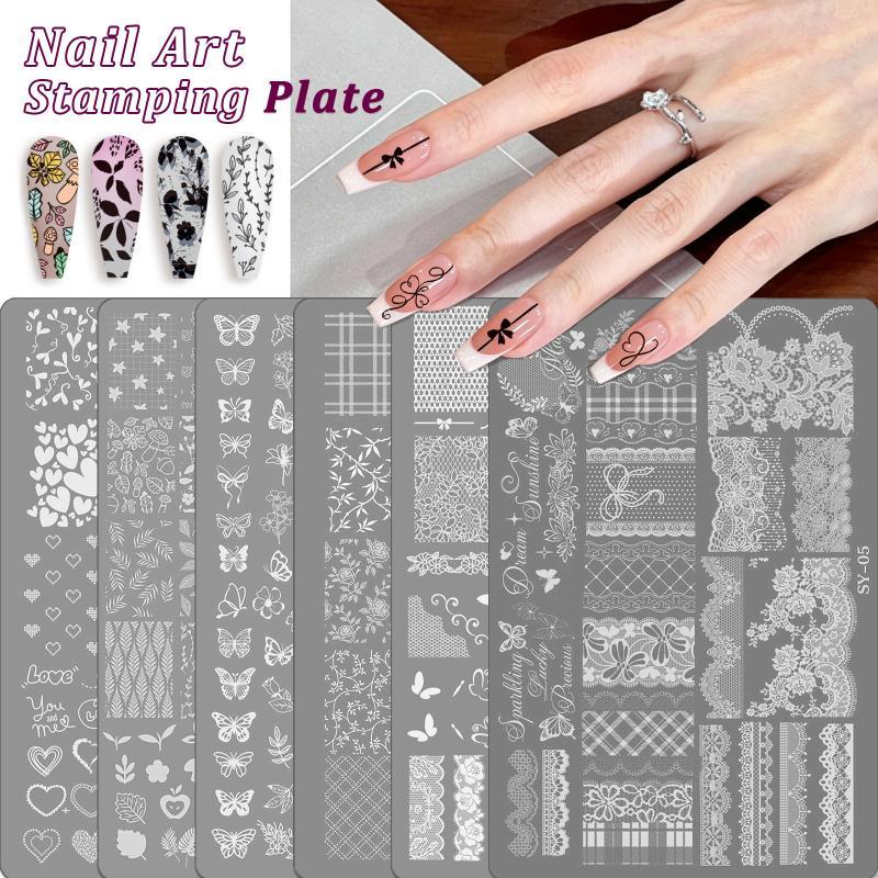 Nail Art Stencil 1 Sheet Flowe - đánh giá và giá Resin Art Using Flowers