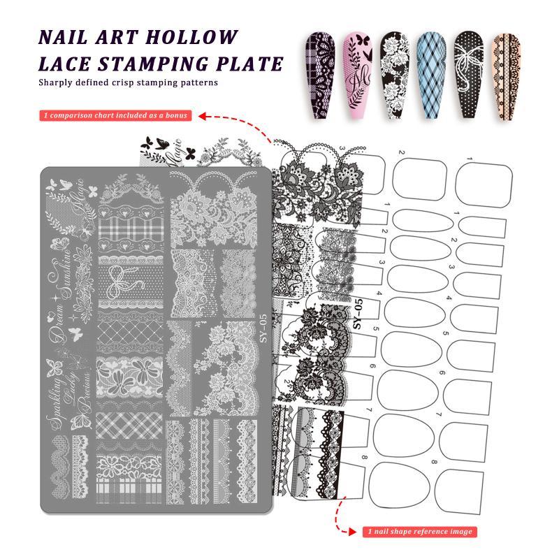 Nail Art Stencil 1 Sheet Flowe - đánh giá và giá Resin Art Using Flowers