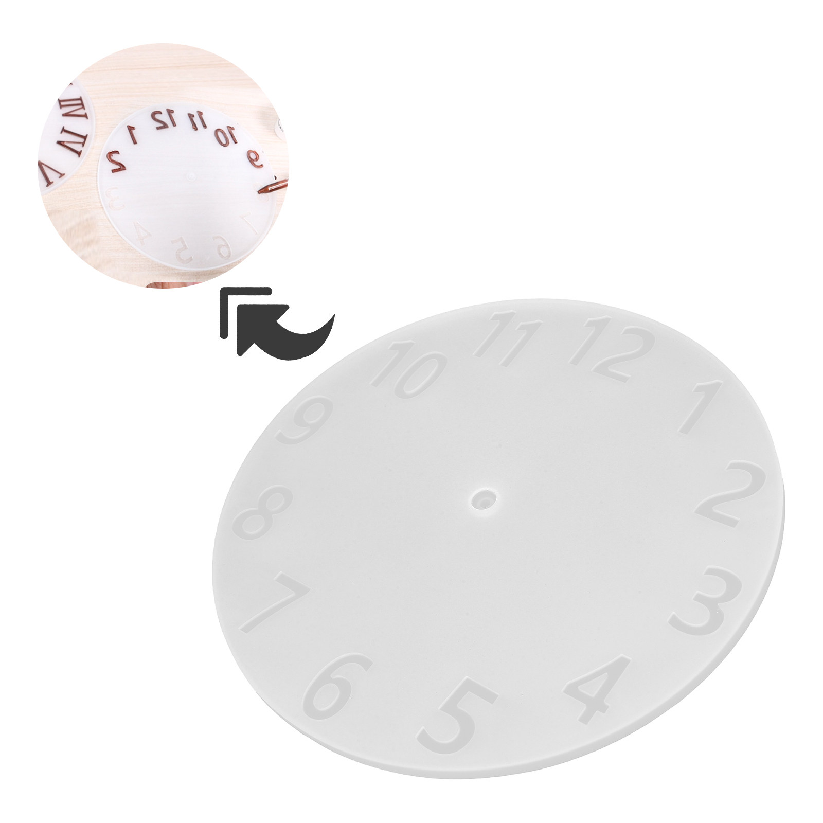 1Set Silicone Clock Mold Kit f - đánh giá và giá Resin Art Clock