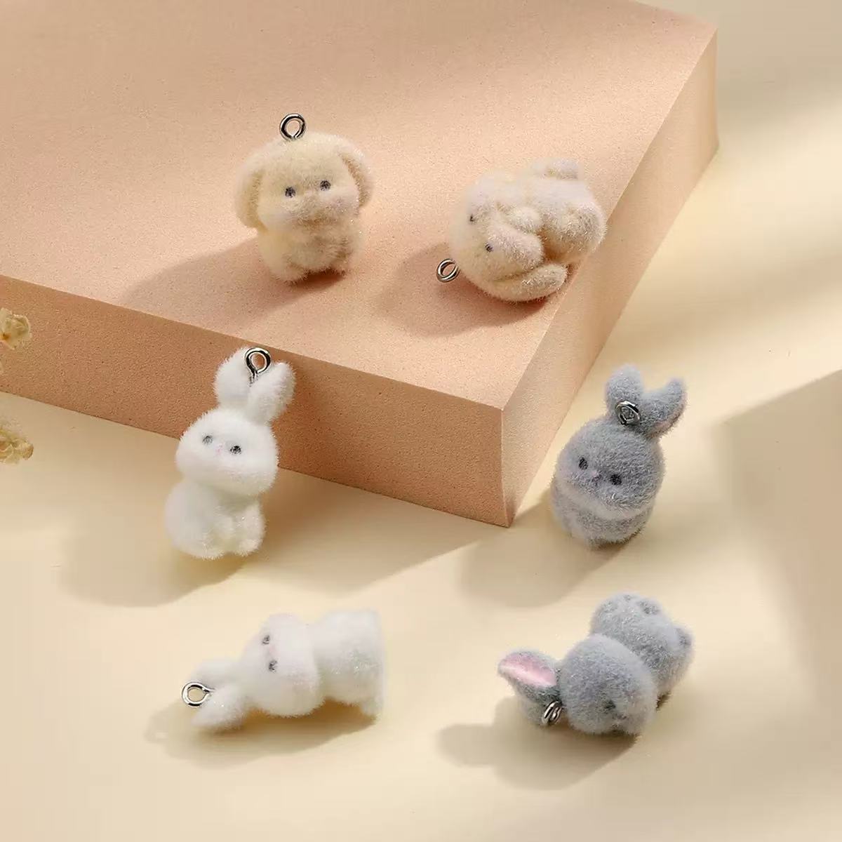 10pcs Flocking Little Rabbit R - đánh giá và giá Resin Art Gift Ideas