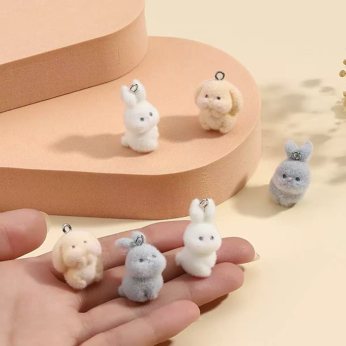 10pcs Flocking Little Rabbit R - đánh giá và giá Resin Art Gift Ideas