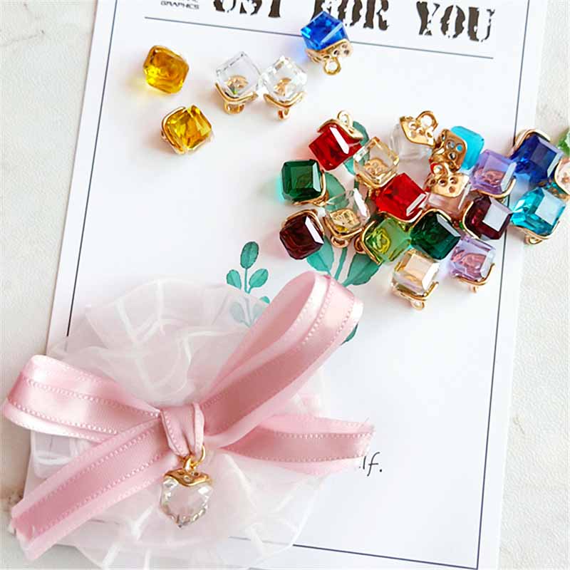 10Pcs Mix Color Glass Quyến Rũ - đánh giá và giá Resin Art Cube